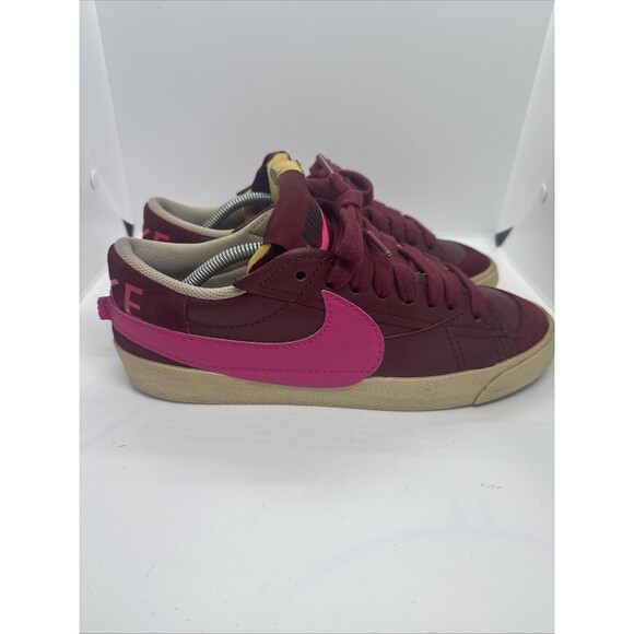 Size 12 - Nike Blazer '77 Jumbo Low Team Red Pink Prime  DQ1470-600 - Picture 2 of 7